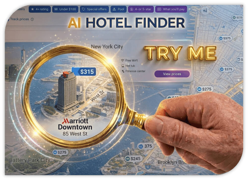 New York Marriott Downtown hotel price finder